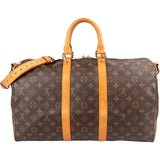Louis Vuitton Monogram Canvas Keepall 45 Bandoulière Travel Bag