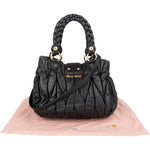 Miu Miu Quilted Leather Handbag - vintageandkickz