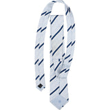 Chanel Striped Emblem CC Silk Tie Krawatte