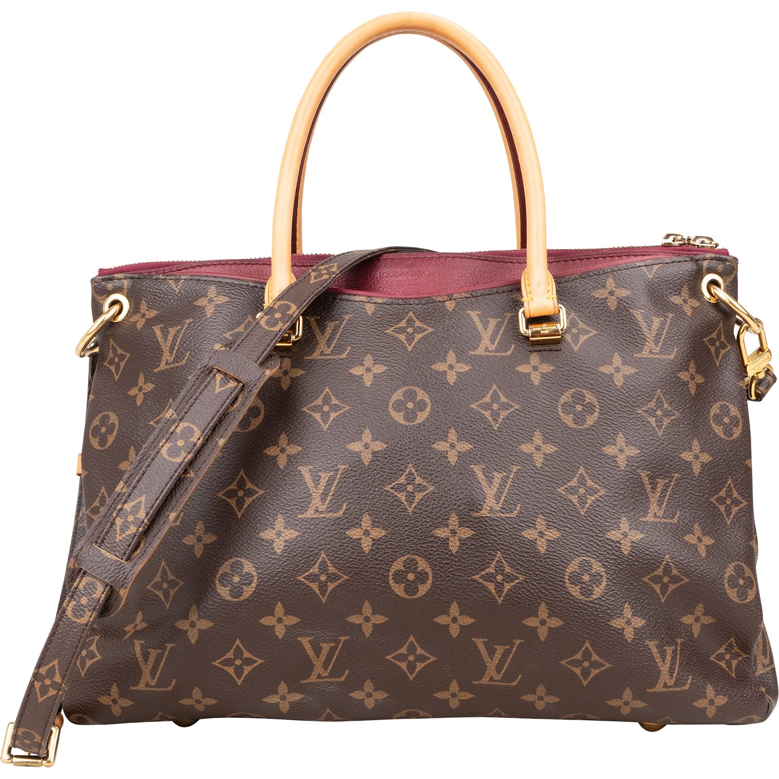 Louis Vuitton Monogram Canvas Pallas MM Handbag - vintageandkickz