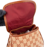 Gucci Monogram GG Canvas Flap Backpack