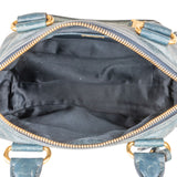 Miu Miu Vitello Shine Bowler Satchel Handbag