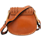 Chloé Brown Braided Leather Hudson Crossbody Bag