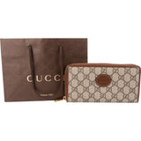 Gucci Monogram GG Supreme Zip Around Wallet