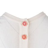 Chanel Multicolor Striped Knit Dott Fruit Buttons Longsleeve Dress (FR 34 / DE 32)