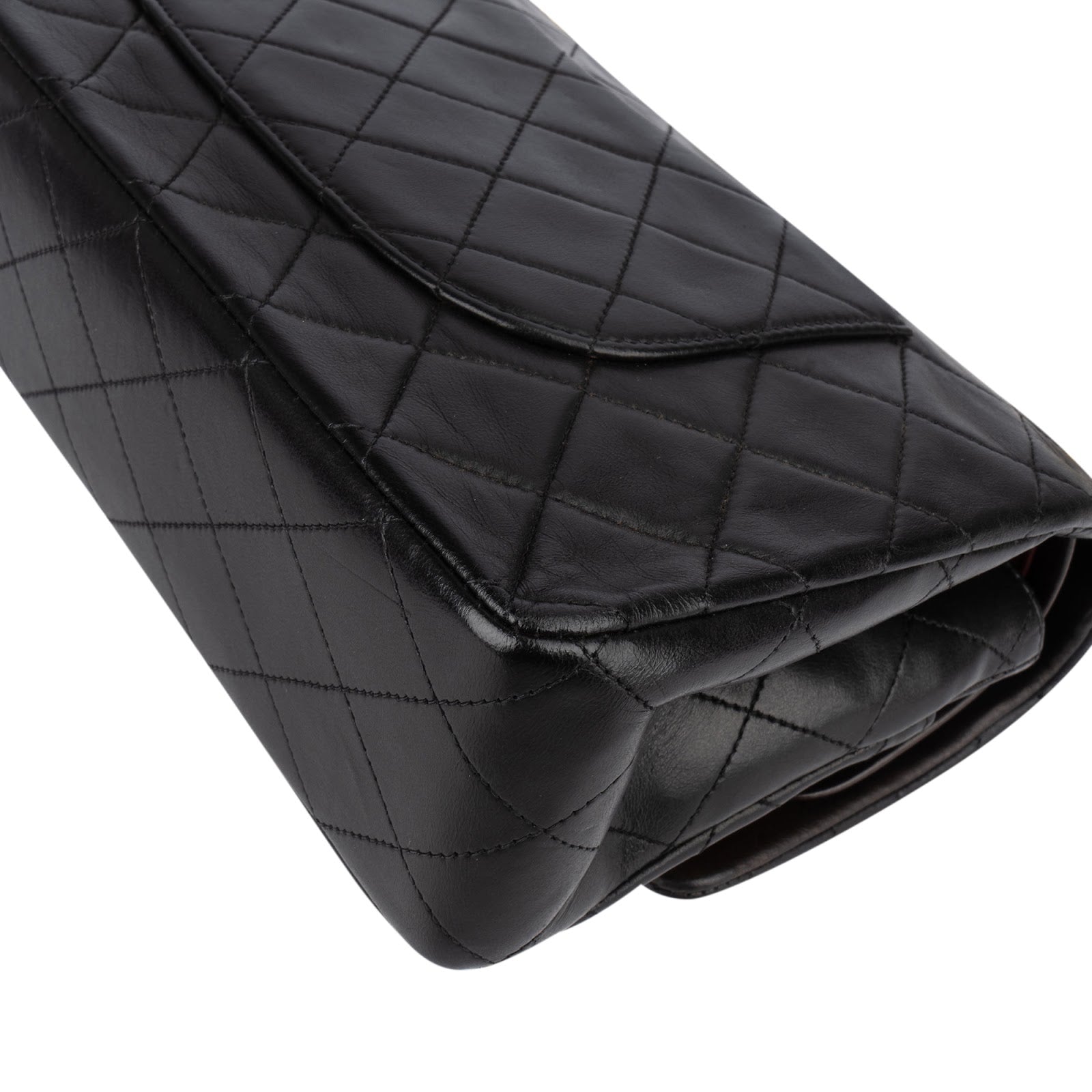 [🔄️B11 / F28] Chanel Quilted Lambskin Medium Double Flap Shoulder Bag - vintageandkickz