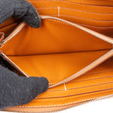 Hermès Brown Epsom Leather Azap Zippy Wallet