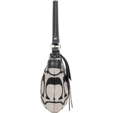 Coach Monogram Signature Black and Grey Shoulder Bag