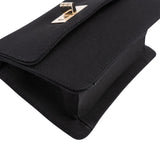 Chanel Black Grosgrain 2.55 Flap Mini Handbag