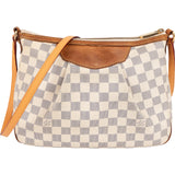 Louis Vuitton Monogram Damier Azur Siracusa PM Crossbody Bag