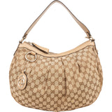 Gucci Monogram GG Canvas Sukey Hobo Shoulder Bag
