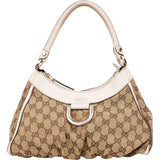 Gucci Monogram GG Abbey Handbag - vintageandkickz