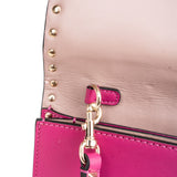 Valentino Garavani Pink Leather Rockstud Clutch