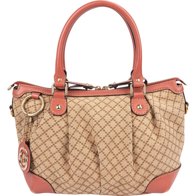 Gucci Diamante Monogram Sukey Handbag