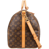 Louis Vuitton Monogram Canvas Keepall 55 Bandoulière Travel Bag
