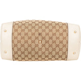 Gucci Monogram GG Charmy Tote Handbag - vintageandkickz