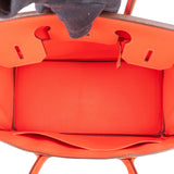 Hermès Coral Epsom Leather Birkin 30 Handbag - vintageandkickz