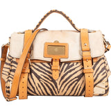 Mulberry Mixed Animal Hair Printed Calsfkin Travel Alexa Satchel Handbag