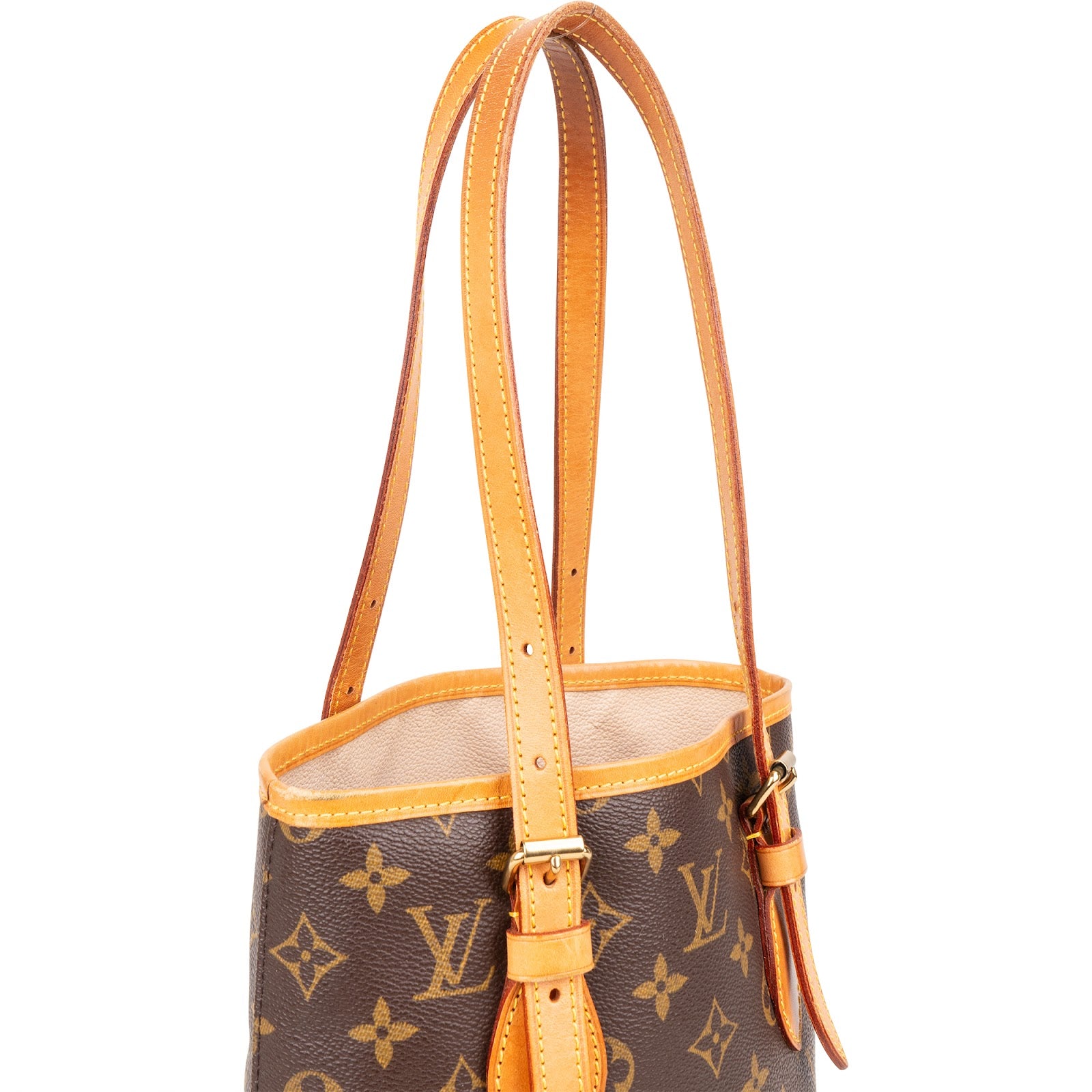 Louis Vuitton Monogram Canvas Bucket PM Shoulder Bag - vintageandkickz