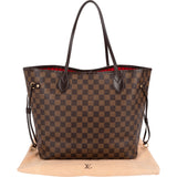 Louis Vuitton Monogram Damier Ebene Canvas Neverfull MM Shoulder Bag
