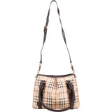 Burberry Nova-Check Monogram Haymarket Shoulder Bag