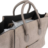 Celine Croc Optic Suede and Leather Phantomm Handbag