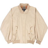 Burberry Beige Cotton Harrington Bomber Jacket (L)