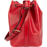 Louis Vuitton Red Epi Leather Sac Noé Petit Shoulder Bag