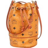 MCM Monogram Visetos Mini Drawstring Bucket Crossbody Bag