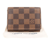 Louis Vuitton Monogram Damier Ebene Canvas Bifold Card Holder Mini Wallet