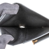Louis Vuitton  Noir Taurillon Leather Capucines Flower Compact Wallet