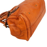 Chloé Cognac Grained Leather Paddington Satchel Handbag