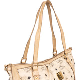 MCM Monogram Visetos Satchel Tote Shoulder Bag