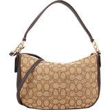 Coach Monogram Signature Canvas Ellen Shoulder Bag
