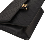 Chanel Quilted Lambskin 24K Gold Single Flap Crossbody Bag