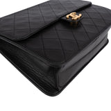 Chanel Quilted Lambskin Small 24K Gold Single Flap Shoulder Bag