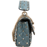 Valentino Quilted Leather Rockstud Spike Medium Chain Crossbody Bag