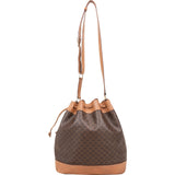 Celine Macadam Monogram Drawstring Bucket Shoulder Bag
