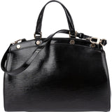 Louis Vuitton Noir Epi Electric Leather Brea MM Handbag