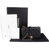 Chanel Quilted Lambskin Mini Rectangular Single Flap Crossbody Bag