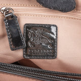 Burberry Nova-Check Monogram Patent Leather Tote Shoulder Bag