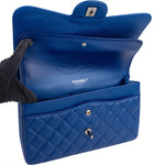 Chanel Quilted Caviar Leather Jumbo Double Flap Crossbody Bag xx maße / datacode, fehlende Ecken - vintageandkickz