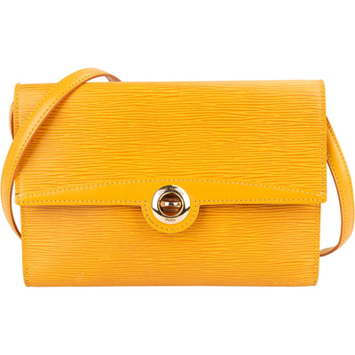 Louis Vuitton Yellow Epi Leather Sac D'epaule Crossbody Bag