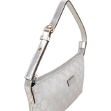Gucci Silver Monogram GG Pochette Handbag - vintageandkickz