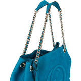 Gucci Suede Soho Chain Tote Shoulder Bag