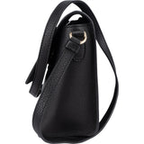 Salvatore Ferragamo Pebbled Leather Gancini Flap Crossbody Bag