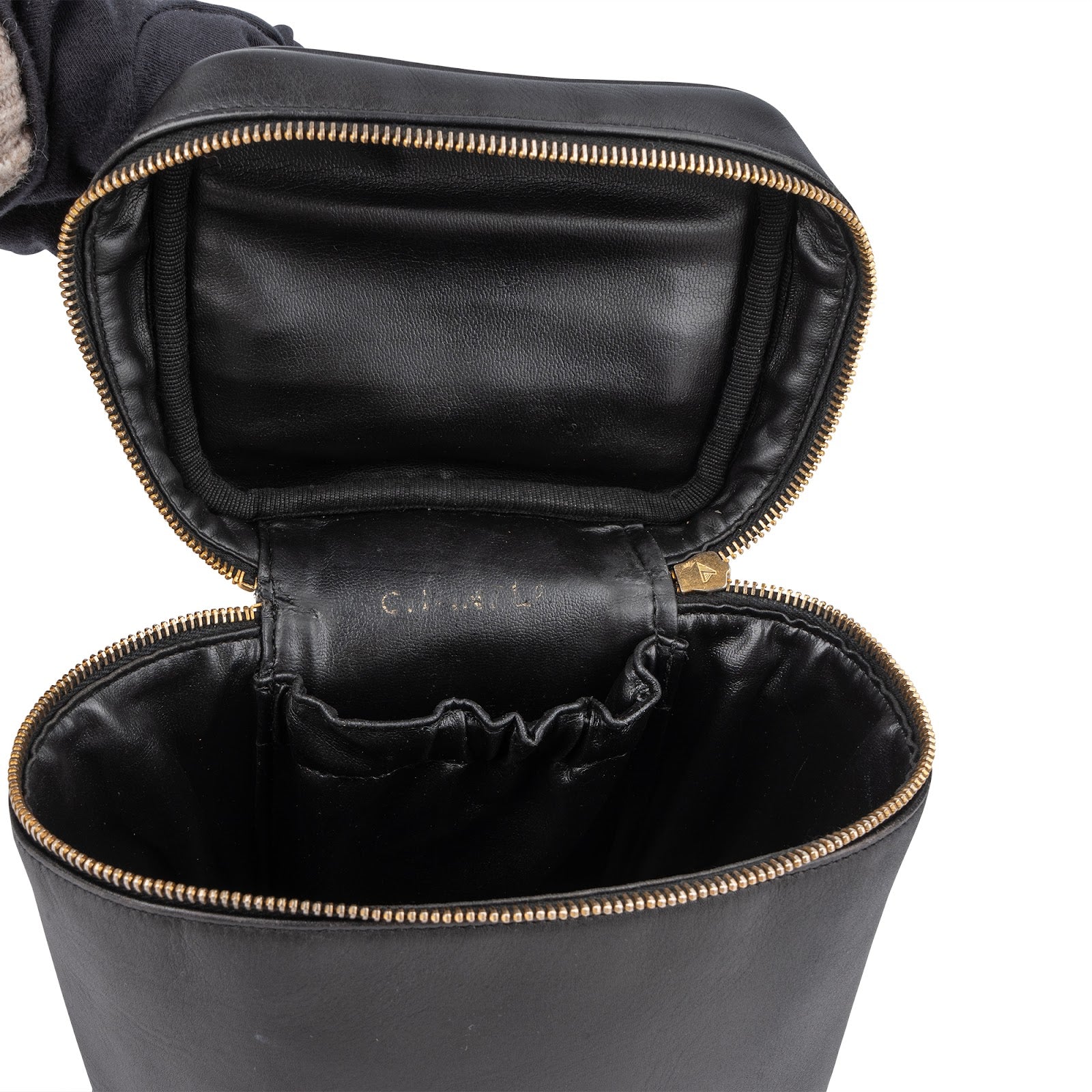Chanel Stitching Lambskin Vanity Case Handbag - vintageandkickz