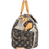 Louis Vuitton Limited Monogram Denim Patchwork Speedy 30 Handbag