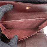 Chanel Quilted Caviar Leather CC Classic Long Double Flap Wallet