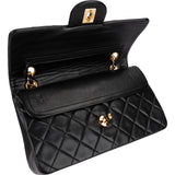 Chanel Quilted Lambskin 24K Small Double Flap Shoulder Bag